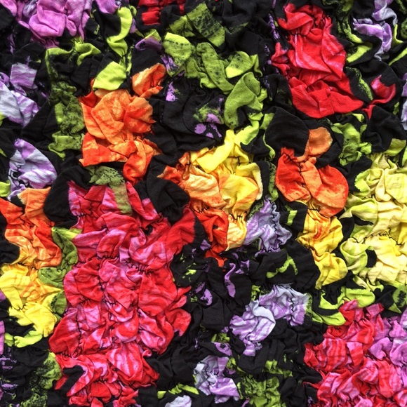 Yukiko Noritake Square-Neck Pebble-Smocked S/M Anthro TTS - Picture 8 of 11